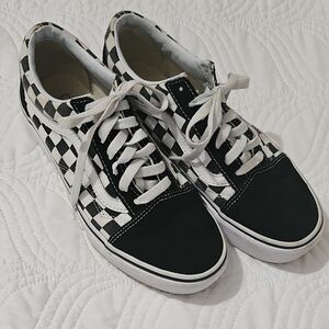 Checkered Black and White Sneakers
